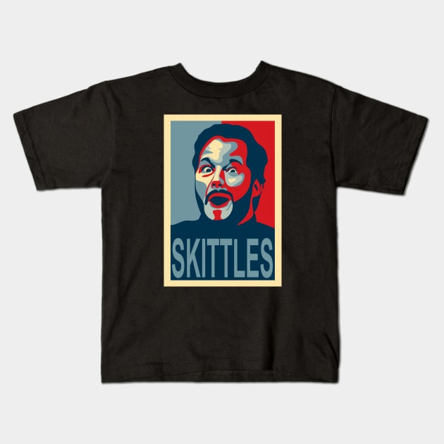 Andy Dwyer - Skittles Kids T-Shirt by Randomart